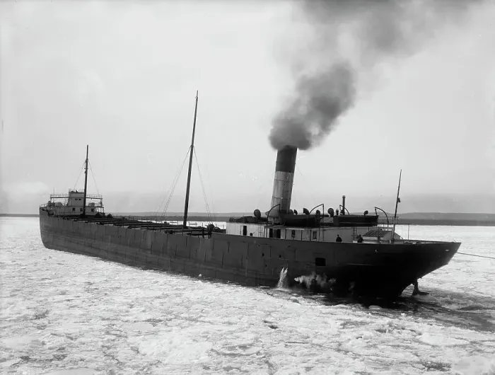Framed Print : S.S. Merick [sic] of Duluth, between 1900 and 1910. Creator: Unknown