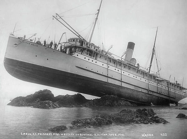 S.S. Princess May wrecked on August 5, 1910, 1910. Creator: William Howard Case