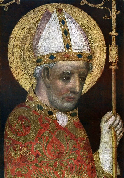 St Adalbert, detail, after 1370 (1955). Artist: Master Theodoric