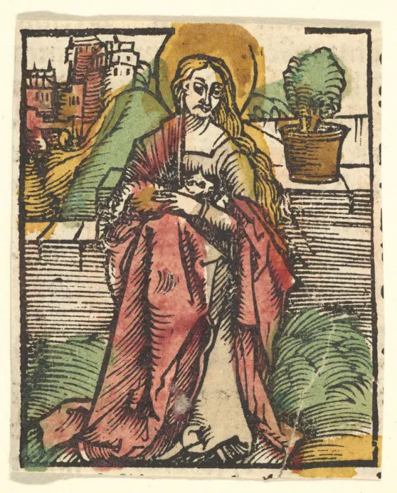Framed Print : St. Agnes (copy), after 1512. Creator: Unknown Framed Print : St. Agnes (copy), after 1512. Creator: Unknown