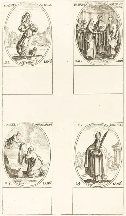 Framed Print : St. Agnes; The Marriage of the Virgin; St. Ildefonsus; St. Timothy Framed Print : St. Agnes; The Marriage of the Virgin; St. Ildefonsus; St. Timothy