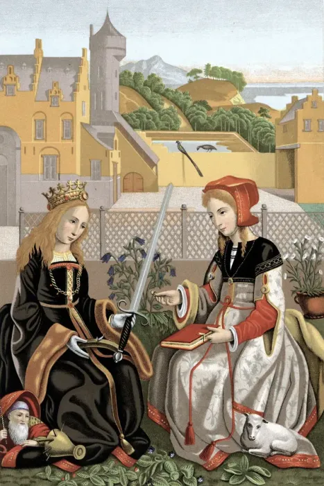 Framed Print : St Agnes and St Catherine Framed Print : St Agnes and St Catherine