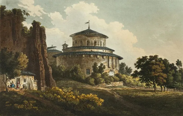 Framed Print : St. Agness Church, plate eight from the Ruins of Rome, published August 4, 1796 Framed Print : St. Agness Church, plate eight from the Ruins of Rome, published August 4, 1796