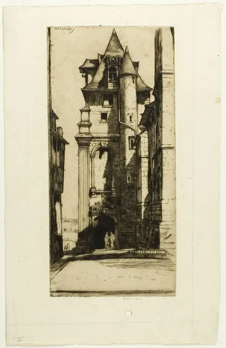 Framed Print : St. Aignan, Chartres, 1916. Creator: David Young Cameron Framed Print : St. Aignan, Chartres, 1916. Creator: David Young Cameron