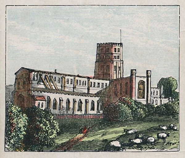 St Albans, c1910. The Abbey. Founded in honour of Englands Proto-martyr, A.D