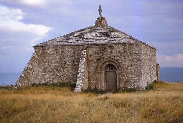 St. Aldhelms Chapel, Worth Matravers, west of Swanage, Dorset, 20th century. Artist: CM Dixon