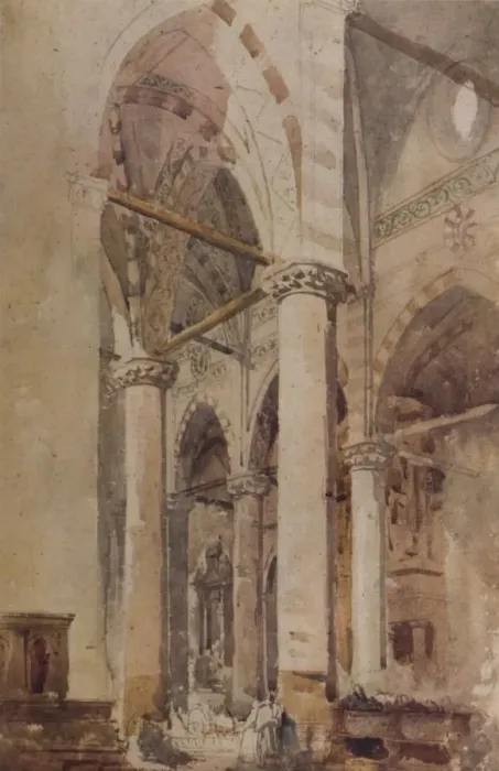 Framed Print : St. Anastasia, Verona, 19th century, (1935). Artist: William Wood Deane Framed Print : St. Anastasia, Verona, 19th century, (1935). Artist: William Wood Deane