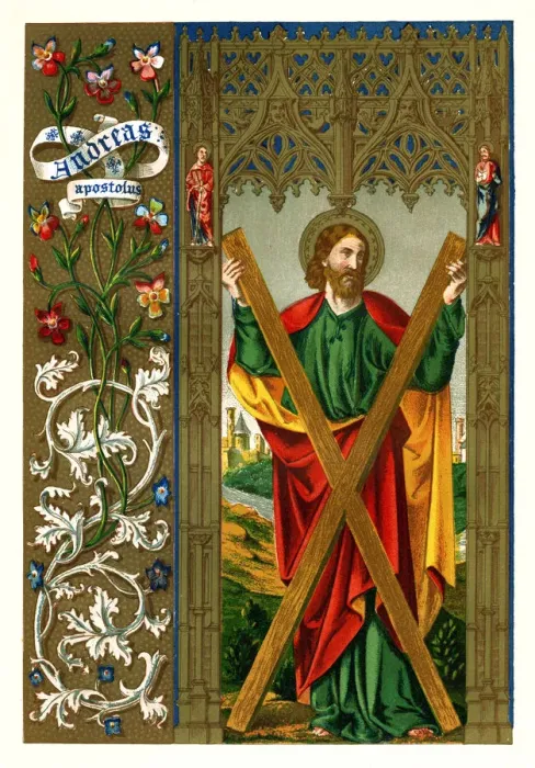 Framed Print : St Andrew the Apostle, 1886 Framed Print : St Andrew the Apostle, 1886