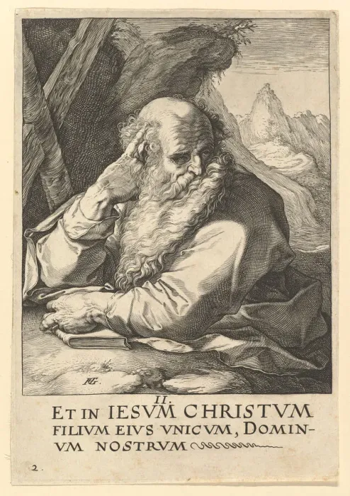 Framed Print : St. Andrew, from Christ, the Apostles and St. Paul with the Creed, ca. 1589 Framed Print : St. Andrew, from Christ, the Apostles and St. Paul with the Creed, ca. 1589