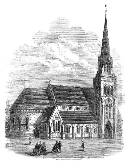 Framed Print : St. Andrew's Church, Ter Langton, 1869. Creator: Unknown Framed Print : St. Andrew's Church, Ter Langton, 1869. Creator: Unknown