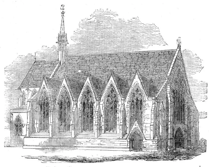 Framed Print : St. Andrew's New Church, Ashley-Place, Victoria-Street, 1854. Creator: Unknown Framed Print : St. Andrew's New Church, Ashley-Place, Victoria-Street, 1854. Creator: Unknown