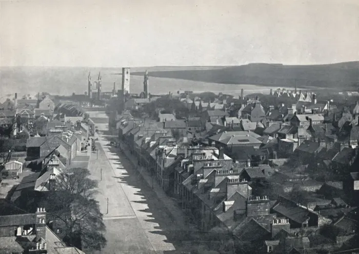 Framed Print : St. Andrews - View of the Town from College Church Tower, 1895 Framed Print : St. Andrews - View of the Town from College Church Tower, 1895