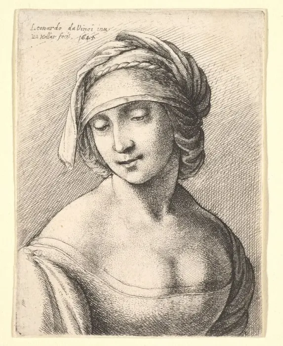 Framed Print : St. Anne, 1645. Creator: Wenceslaus Hollar Framed Print : St. Anne, 1645. Creator: Wenceslaus Hollar