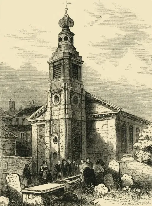 Framed Print : St. Annes, Soho, (1881). Creator: Unknown Framed Print : St. Annes, Soho, (1881). Creator: Unknown