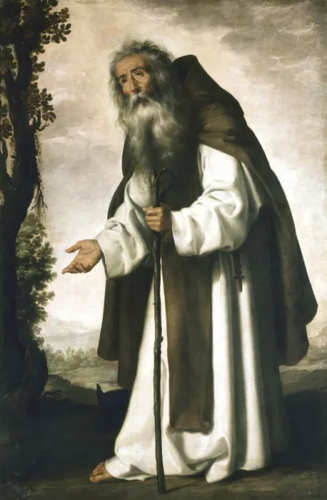 Framed Print : St Anthony, c1618-1664. Artist: Francisco de Zurbaran Framed Print : St Anthony, c1618-1664. Artist: Francisco de Zurbaran