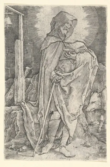 Framed Print : St. Anthony, ca. 1521. Creator: Lucas van Leyden Framed Print : St. Anthony, ca. 1521. Creator: Lucas van Leyden