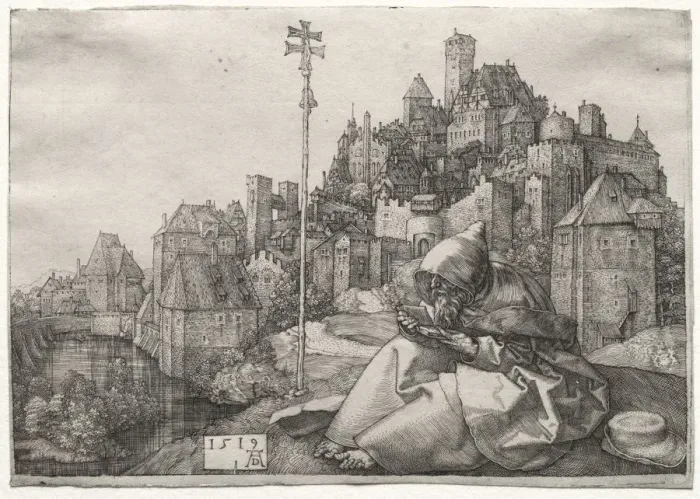 Framed Print : St. Anthony Reading, 1519. Creator: Albrecht Dürer (German, 1471-1528) Framed Print : St. Anthony Reading, 1519. Creator: Albrecht Dürer (German, 1471-1528)