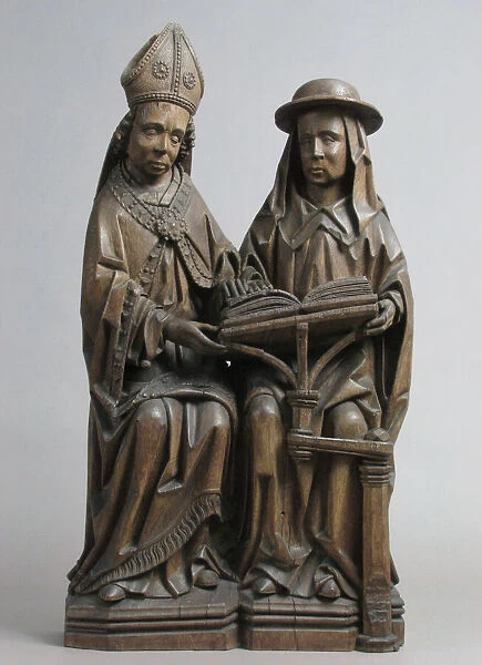 St. Augustine (or St. Ambrose) and St. Jerome, German, early 16th century