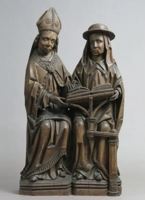 Framed Print : St. Augustine (or St. Ambrose) and St. Jerome, German, early 16th century Framed Print : St. Augustine (or St. Ambrose) and St. Jerome, German, early 16th century