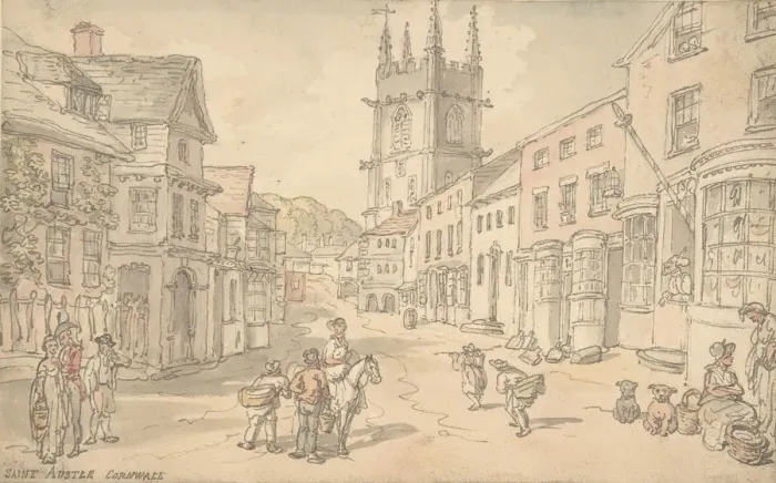 Framed Print : St. Austle, Cornwall, 1780-1827. Creator: Thomas Rowlandson Framed Print : St. Austle, Cornwall, 1780-1827. Creator: Thomas Rowlandson