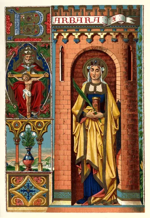 Framed Print : St Barbara, 1886 Framed Print : St Barbara, 1886