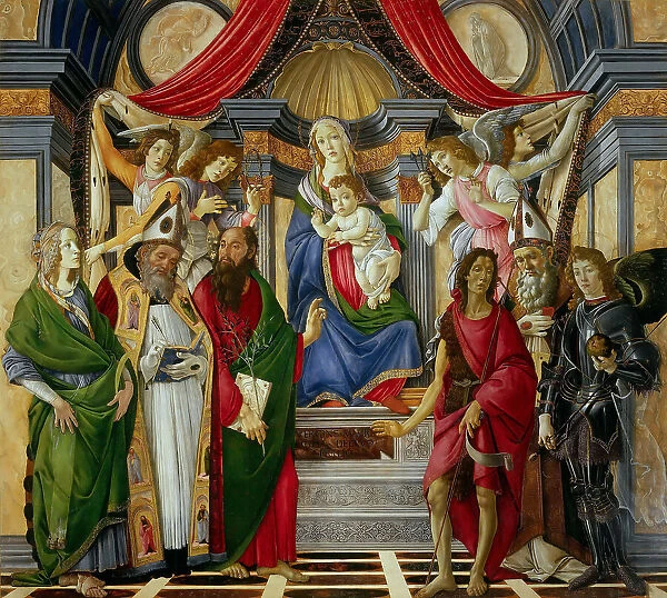 The St Barnabas Altarpiece (Pala di San Barnaba), ca 1488. Creator: Botticelli, Sandro (1445-1510)