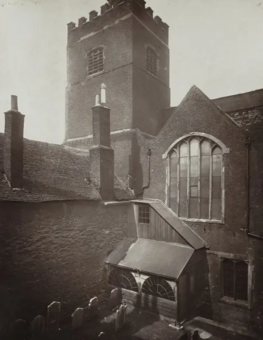 Framed Print : St. Bartholomews: The Green Churchyard on the Site of the Old South Transept, 1877 Framed Print : St. Bartholomews: The Green Churchyard on the Site of the Old South Transept, 1877