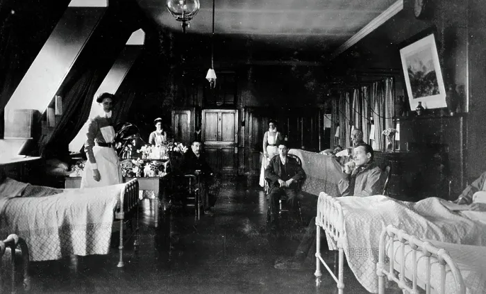 Framed Print : St Bartholomew's Hospital, London: Faith ward, c1908. Creator: Unknown. St Bartholomew's Hospital, London: Faith ward, c1908. Creator: Unknown Framed Print : St Bartholomew's Hospital, London: Faith ward, c1908. Creator: Unknown. St Bartholomew's Hospital, London: Faith ward, c1908. Creator: Unknown
