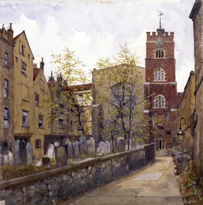 Framed Print : St Bartholomews Priory, London, 1880. Artist: John Crowther Framed Print : St Bartholomews Priory, London, 1880. Artist: John Crowther