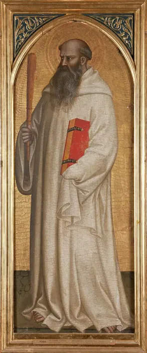 Framed Print : St Benedict. Creator: Nardo di Cione Framed Print : St Benedict. Creator: Nardo di Cione