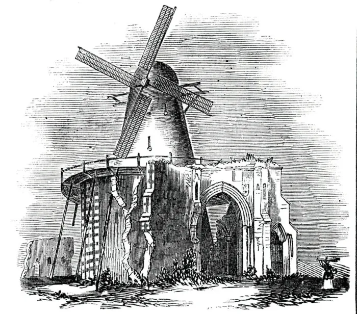 Framed Print : St. Benets Abbey, 1844. Creator: Unknown Framed Print : St. Benets Abbey, 1844. Creator: Unknown