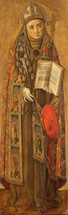 Framed Print : St Bonaventura, 1481-1502. Creator: Vittore Crivelli Framed Print : St Bonaventura, 1481-1502. Creator: Vittore Crivelli