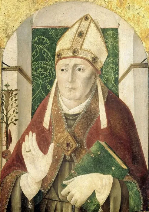 Framed Print : St Bonaventure, c.1490. Creator: Girolamo da Treviso the Elder Framed Print : St Bonaventure, c.1490. Creator: Girolamo da Treviso the Elder