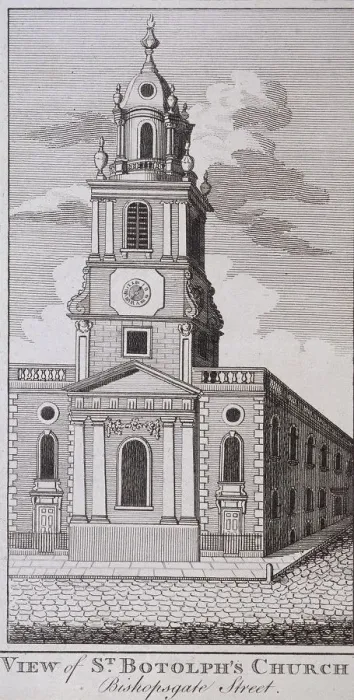 Framed Print : St Botolph without Bishopsgate, London, c1831. Artist: J Hinchcliff Framed Print : St Botolph without Bishopsgate, London, c1831. Artist: J Hinchcliff