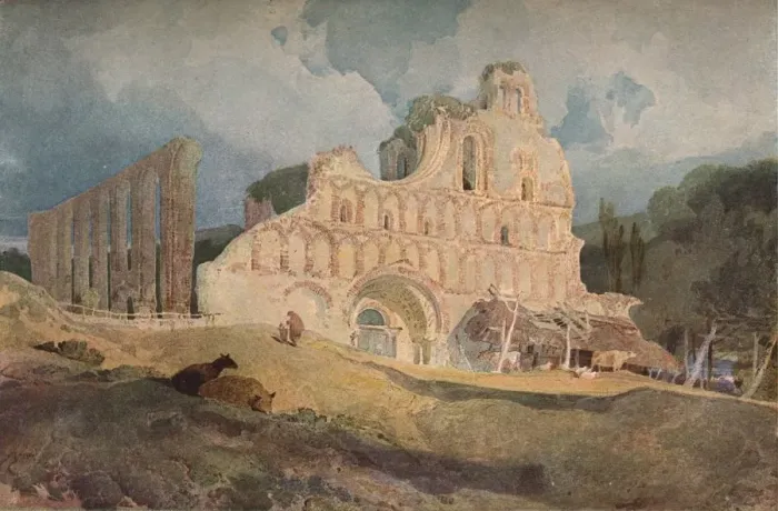 Framed Print : St. Botolphs Priory, Essex, c1806. Artist: John Sell Cotman Framed Print : St. Botolphs Priory, Essex, c1806. Artist: John Sell Cotman