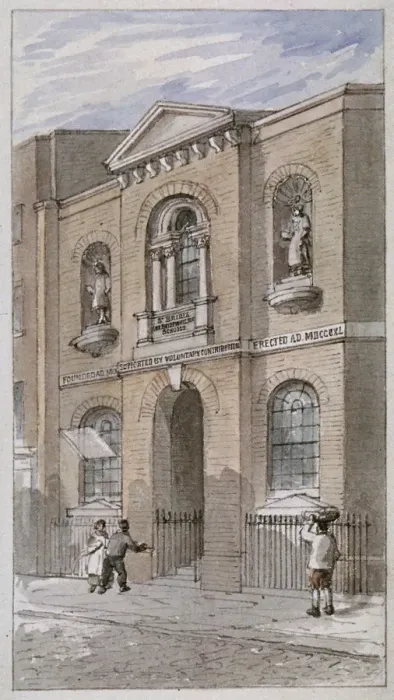 Framed Print : St Brides Schools, Bride Lane, City of London, 1840. Artist: James Findlay Framed Print : St Brides Schools, Bride Lane, City of London, 1840. Artist: James Findlay