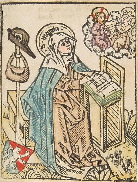 St. Bridget (Schr. 1307a), 15th century. 15th century. Creator: Anon