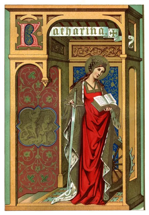 Framed Print : St Catherine, 1886