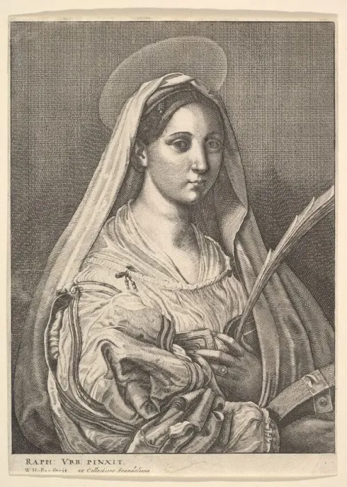 Framed Print : St. Catherine of Alexandria, 1644-52. Creator: Wenceslaus Hollar Framed Print : St. Catherine of Alexandria, 1644-52. Creator: Wenceslaus Hollar