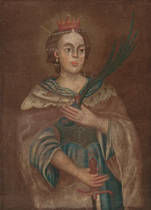 Framed Print : St. Catherine of Alexandria, 1785-1800. Creator: Unknown Framed Print : St. Catherine of Alexandria, 1785-1800. Creator: Unknown