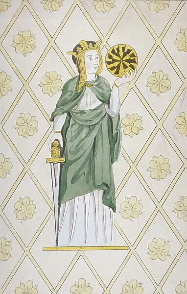 St Catherine, stained glass, church of St Leonard, Heston, Middlesex, 1820