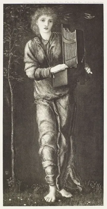 Framed Print : St Cecilia, c1870s, (1900). Creator: Unknown Framed Print : St Cecilia, c1870s, (1900). Creator: Unknown
