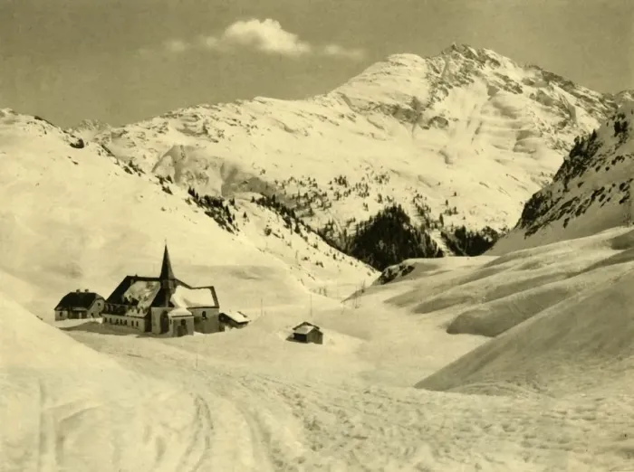 Framed Print : St Christoph am Arlberg, Austria, c1935. Creator: Unknown Framed Print : St Christoph am Arlberg, Austria, c1935. Creator: Unknown