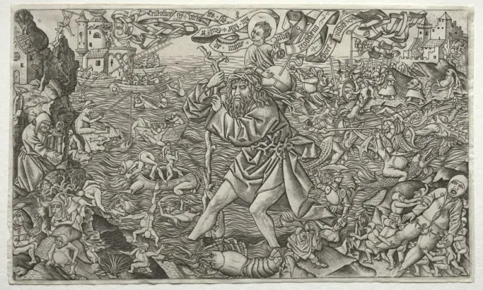 Framed Print : St. Christopher, 1478-1506. Creator: Alart du Hameel (Netherlandish, 1449-1509) Framed Print : St. Christopher, 1478-1506. Creator: Alart du Hameel (Netherlandish, 1449-1509)