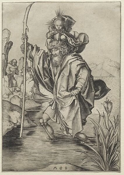 St. Christopher. Creator: Martin Schongauer (German, c. 1450-1491)