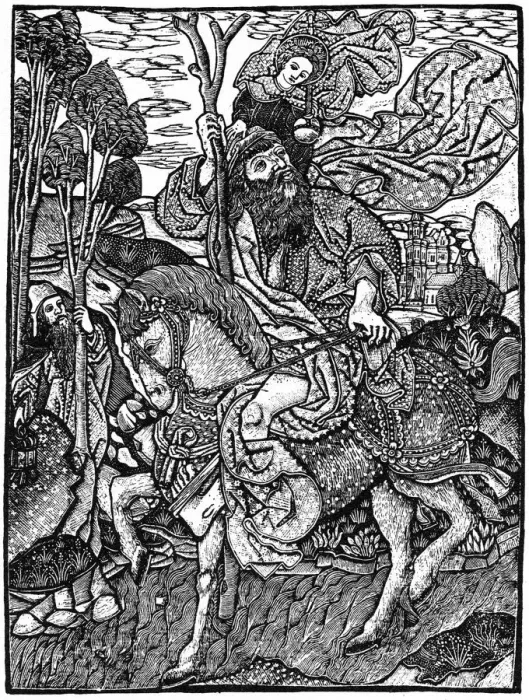 Framed Print : St Christopher on horseback, 1964 Framed Print : St Christopher on horseback, 1964