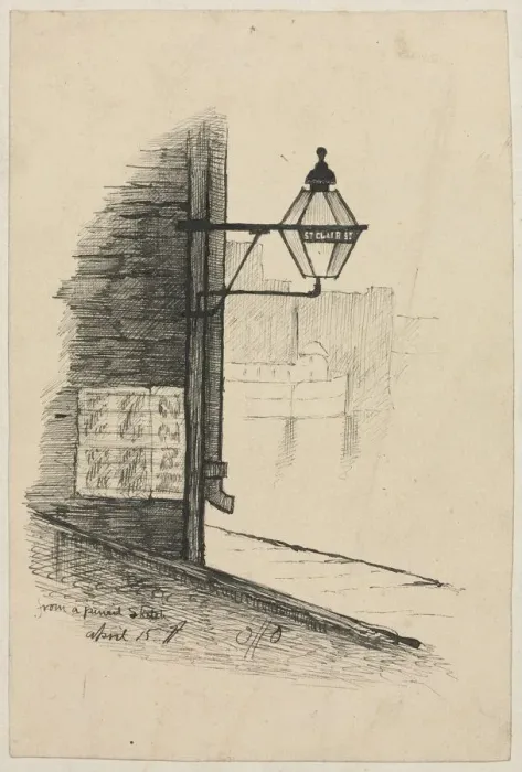 Framed Print : St. Clair Street, Cleveland. Creator: Otto H. Bacher (American, 1856-1909) Framed Print : St. Clair Street, Cleveland. Creator: Otto H. Bacher (American, 1856-1909)