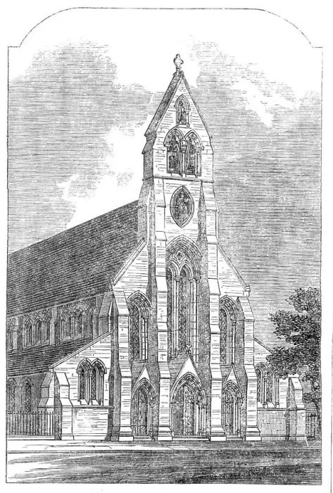 Framed Print : St. Clement's Church, Barnsbury, 1865. Creator: Unknown Framed Print : St. Clement's Church, Barnsbury, 1865. Creator: Unknown