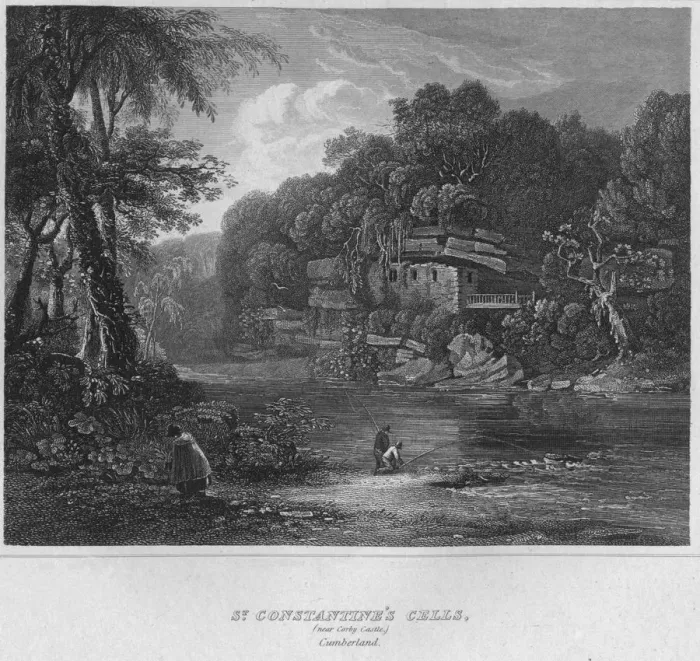 Framed Print : St. Constantines Cells, (near Colby Castle. ) Cumberland, 1814. Artist: John Greig Framed Print : St. Constantines Cells, (near Colby Castle. ) Cumberland, 1814. Artist: John Greig