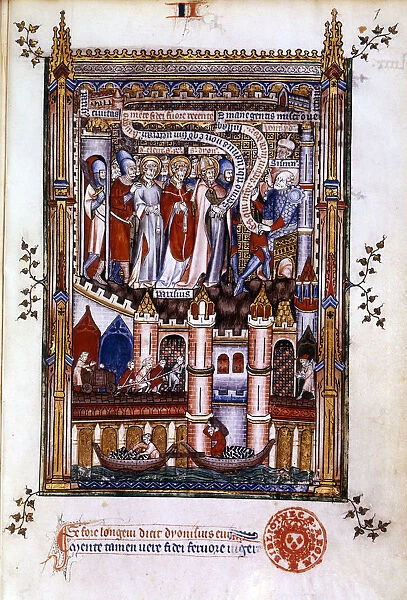 St Denis before Sisinnius, 1317